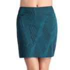 Women's Tail Ilse Classic Fit Knit Printed Pull-on Golf Skort, Size: Xl, Blue Other