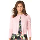 Women's Chaps Crop Cardigan, Size: Xs, Pink