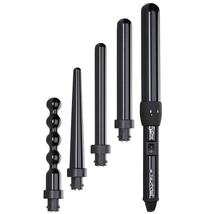 Nume 5-pc. Curling Wand Set, Black