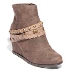 2 Lips Too Too Nancy Women's Wedge Ankle Boots, Size: 9, Brown