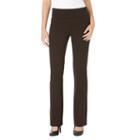 Women's Haggar&reg; High Twist Pull-on Bootcut Dress Pants, Size: 2, Brown Over
