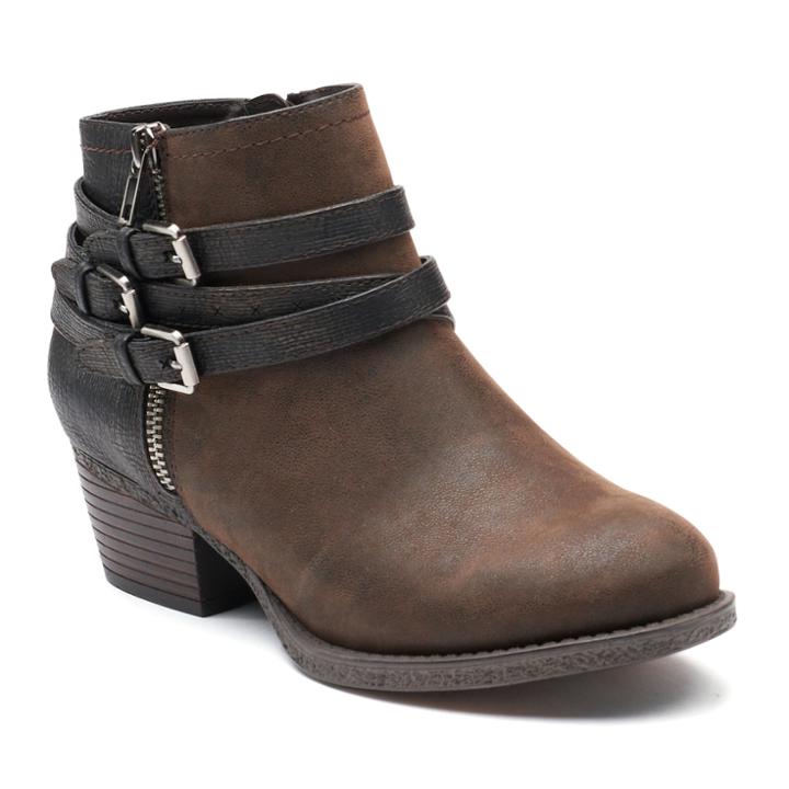 Sonoma Goods For Life&trade; Rosalind Women's Ankle Boots, Size: 9 Wide, Brown