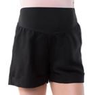 Maternity Pip & Vine By Rosie Pope Belly Panel Linen Blend Shorts, Women's, Size: M-mat, Black