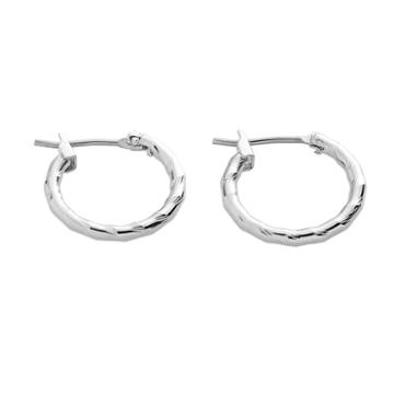 Napier Silver-tone Twist Hoop Earrings, Women's, Grey
