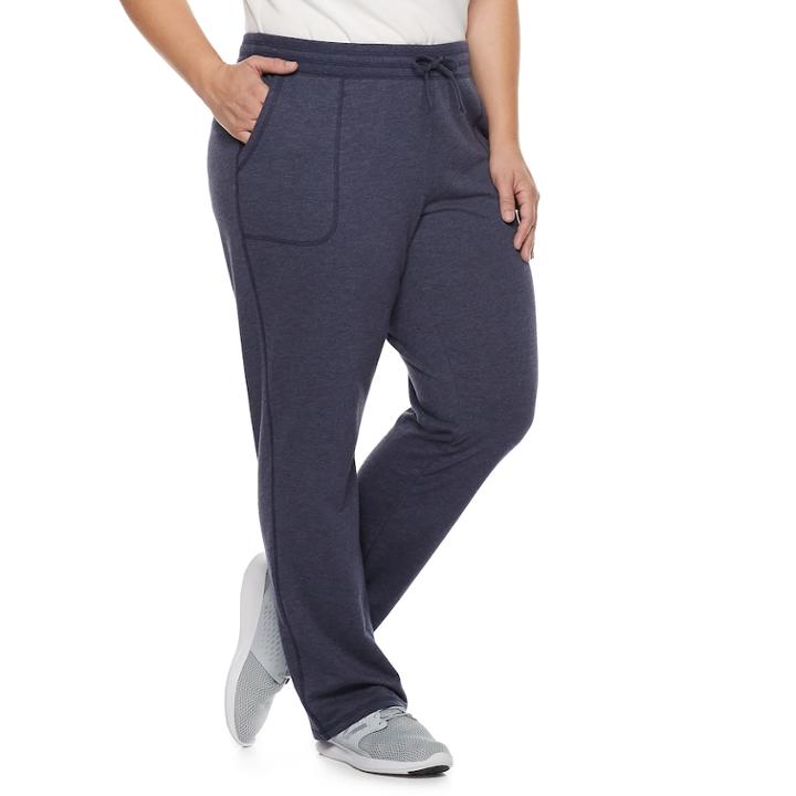 Plus Size Sonoma Goods For Life&trade; Drawstring Lounge Pants, Women's, Size: 3x Short, Blue (navy)