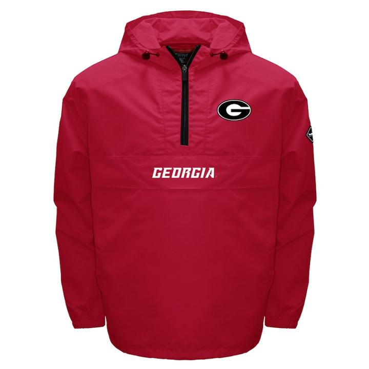Men's Franchise Club Georgia Bulldogs Swift Pullover Jacket, Size: Medium, Red
