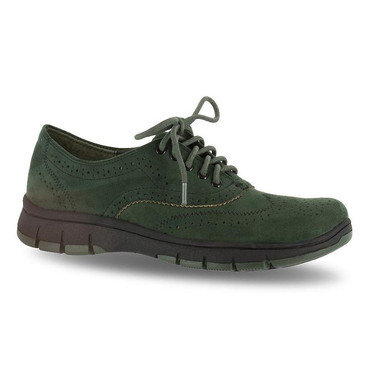Easy Street Lucky Women's Wingtip Shoes, Size: Medium (11), Dark Green