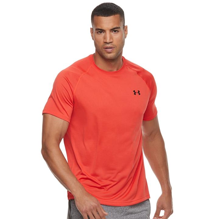 Men's Under Armour Tech Tee, Size: Large, Orange