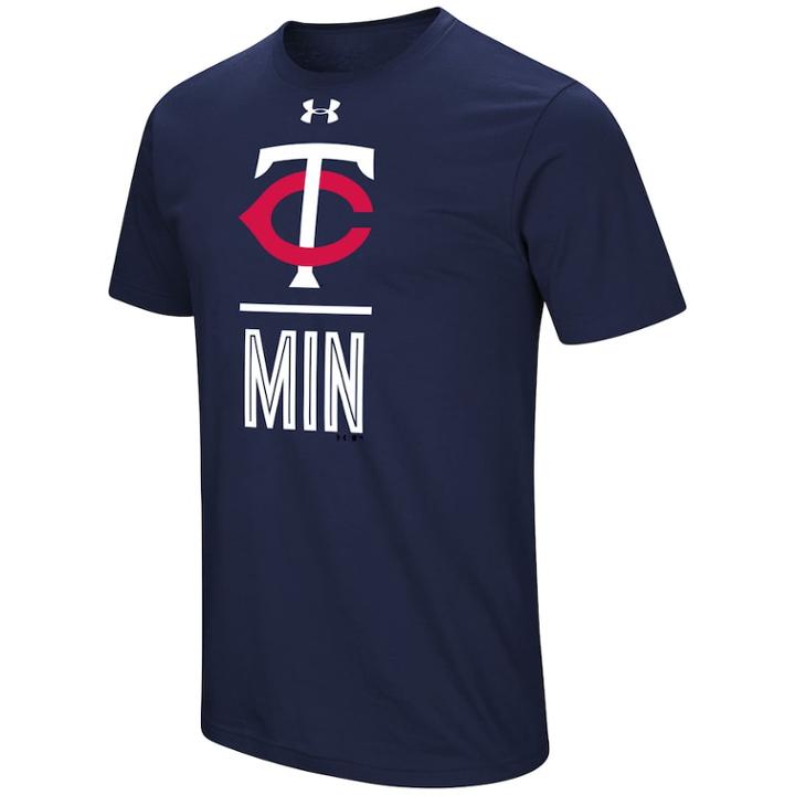 Men's Under Armour Minnesota Twins Slash Tee, Size: Medium, Blue (navy)