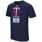Men's Under Armour Minnesota Twins Slash Tee, Size: Medium, Blue (navy)