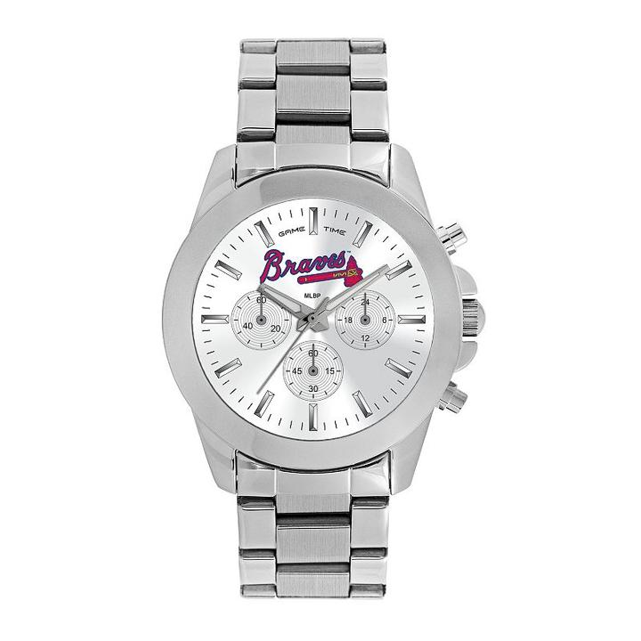 Game Time, Women's Atlanta Braves Knockout Watch, Silver