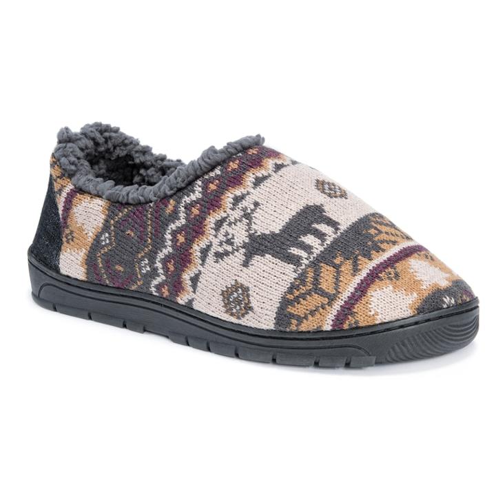 Muk Luks Men's John Slide Slippers, Size: Large, Dark Brown