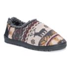 Muk Luks Men's John Slide Slippers, Size: Large, Dark Brown