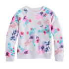 Girls 4-12 Sonoma Goods For Life&trade; Printed Crew, Size: 6, White