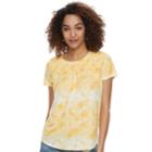 Women's Sonoma Goods For Life&trade; Smocked Tee, Size: Xl, Lt Yellow