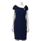Women's Scarlett Shutter Stripe Sheath Dress, Size: 8, Blue (navy)