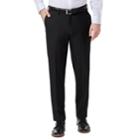 Men's Haggar Premium Comfort Stretch Slim-fit Dress Pant, Size: 38x32, Black