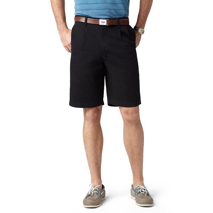 Big & Tall Dockers&reg; Pleated Shorts, Men's, Size: 48, Black