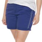 Plus Size Sonoma Goods For Life&trade; Color Chino Shorts, Women's, Size: 20 W, Blue