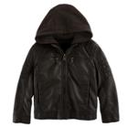 Boys 4-7 Urban Republic Quilted Knit Hood Midweight Jacket, Size: 5-6, Dark Brown