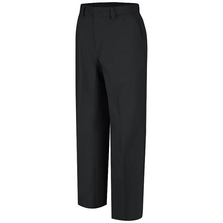 Men's Wrangler Workwear Plain Front Work Pants, Size: 42x34, Black