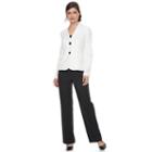 Women's Le Suit Glazed Melange 2-button Pant Suit, Size: 16, Natural