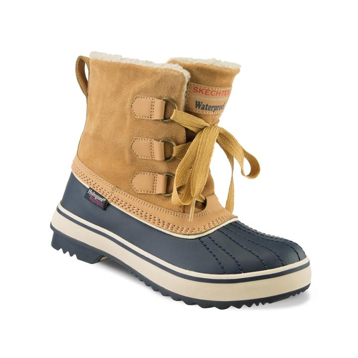 Skechers Highlanders Portland Women's Waterproof Duck Boots, Size: 5.5, Orange