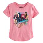 Disney's Descendants Mal, Evie, Carlos & Jay Girls 7-16 #wickedly Cool Graphic Tee, Size: Medium, Red Other