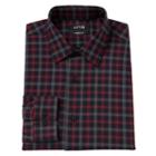 Men's Apt. 9&reg; Slim-fit Flex Collar Dress Shirt, Size: 17 36/37, Dark Red