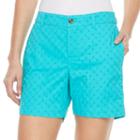 Petite Croft & Barrow&reg; Novelty Shorts, Women's, Size: 8 Petite, Turquoise/blue (turq/aqua)