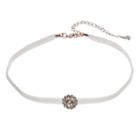 Lc Lauren Conrad Halo Ribbon Choker Necklace, Women's, White
