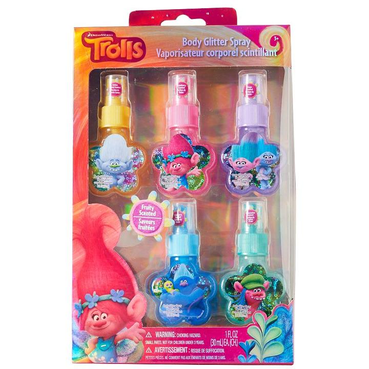 Girls 4-16 Dreamworks Trolls 5-pk. Scented Glitter Spray, Multicolor