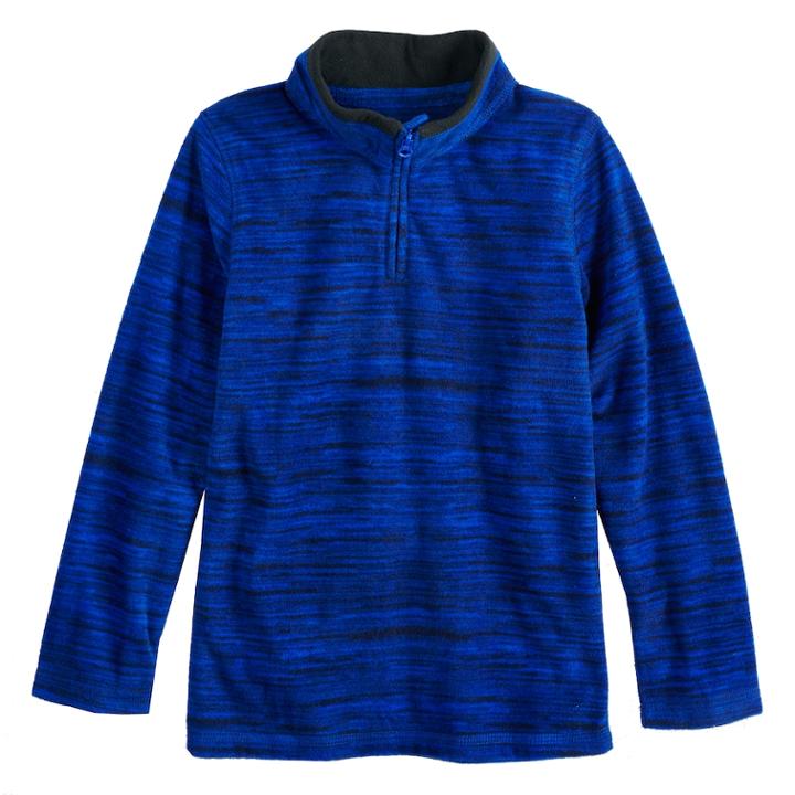 Boys 4-12 Jumping Beans&reg; Quarter Zip Fleece Pullover, Size: 8, Med Blue