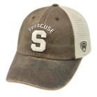 Adult Top Of The World Syracuse Orange Scat Adjustable Cap, Med Brown