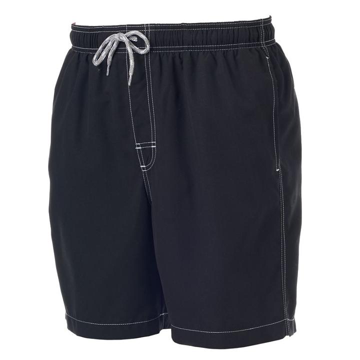 Big & Tall Croft & Barrow&reg; Solid Microfiber Volley Swim Trunks, Men's, Size: 3xb, Oxford
