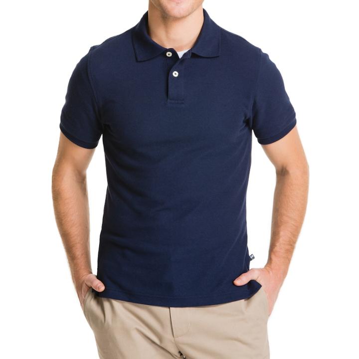 Men's Lee Slim Fit Pique Polo, Size: Xl, Blue (navy)
