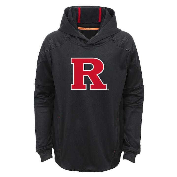Boys 4-7 Rutgers Scarlet Knights Mach Pullover Hoodie, Size: M 5-6, Black