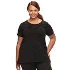 Plus Size Tek Gear&reg; On-the-go Easy Tee, Women's, Size: 2xl, Black