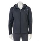 Men's Asics Performace Fleece Jacket, Size: Large, Grey (charcoal)