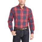 Men's Chaps Classic-fit Stretch Button-down Shirt, Size: Small, Red