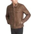 Men's Levi's Faux-leather Trucker Jacket, Size: Medium, Beige