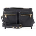 Juicy Couture Double Pocket Double Entry Crossbody Bag, Women's, Black