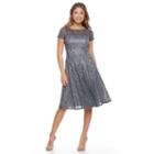 Petite Chaya Lace Fit & Flare Dress, Women's, Size: 12 Petite, Grey