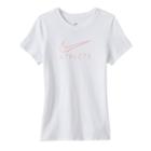 Girls 7-16 Nike Dri-fit Athlete Swoosh Tee, Girl's, Size: Medium, White