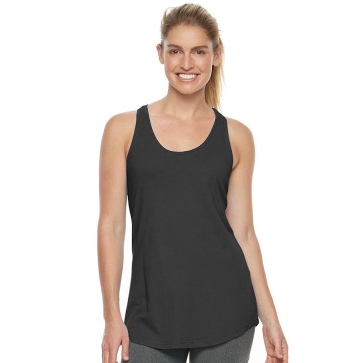 Women's Tek Gear&reg; Active Racerback Tank, Size: Small, Black