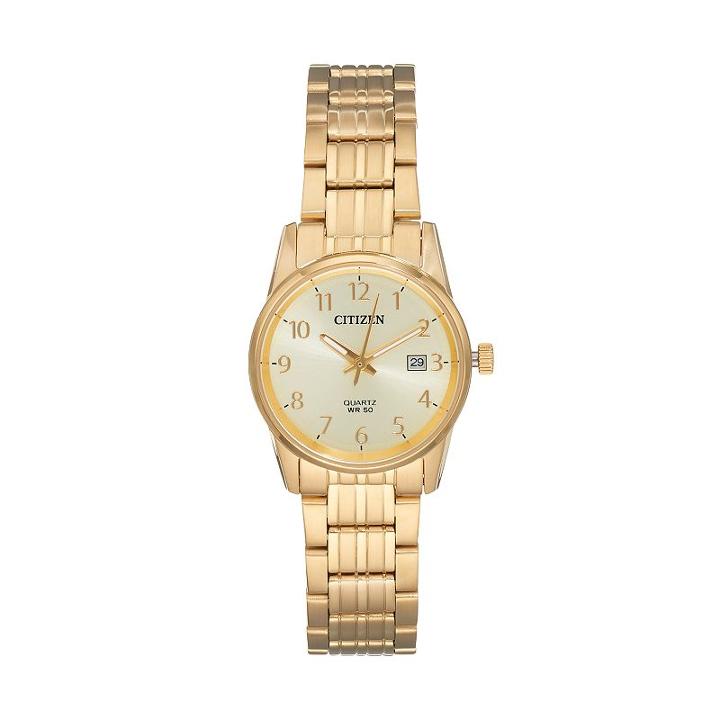 Citizen Women's Stainless Steel Watch, Size: Medium, Yellow