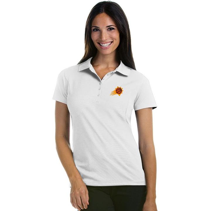 Women's Antigua Phoenix Suns Pique Xtra-lite Polo, Size: Small, White