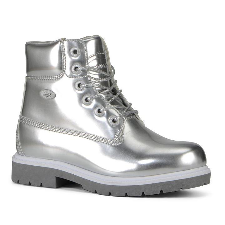 Lugz Shifter 6 Cx Women's Metallic Ankle Boots, Size: Medium (8), Silver