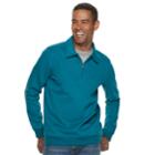 Men's Croft & Barrow&reg; Classic-fit Quarter-zip Fleece Polo, Size: Xl, Turquoise/blue (turq/aqua)