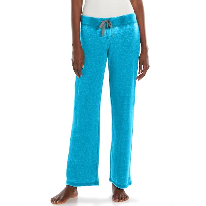 Women's Ten To Zen Burnout French Terry Lounge Pants, Size: Medium, Blue Other